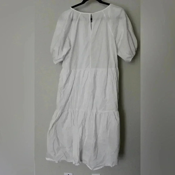 Everlane White Midi Peasant Dress - Picture 4 of 7